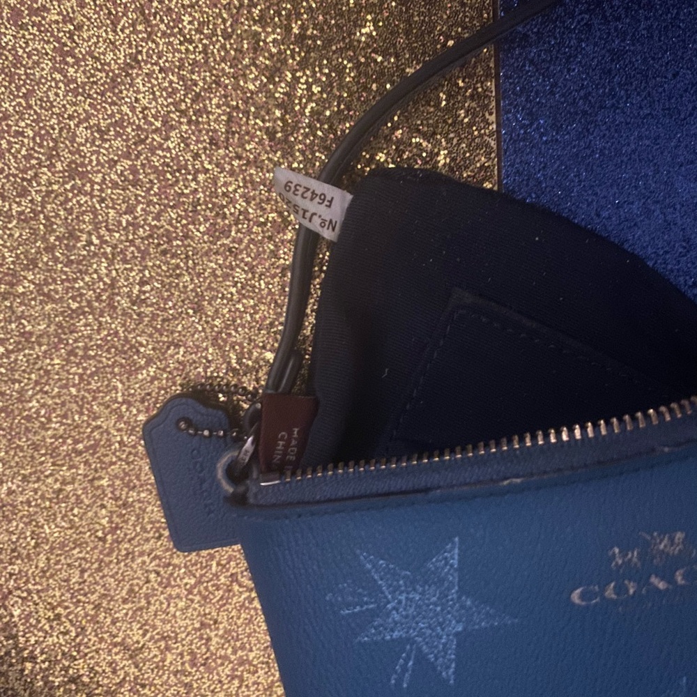 COACH GORG STAR SAFFIANO Wristlet Wallet DREAMY - Picture 6 of 8